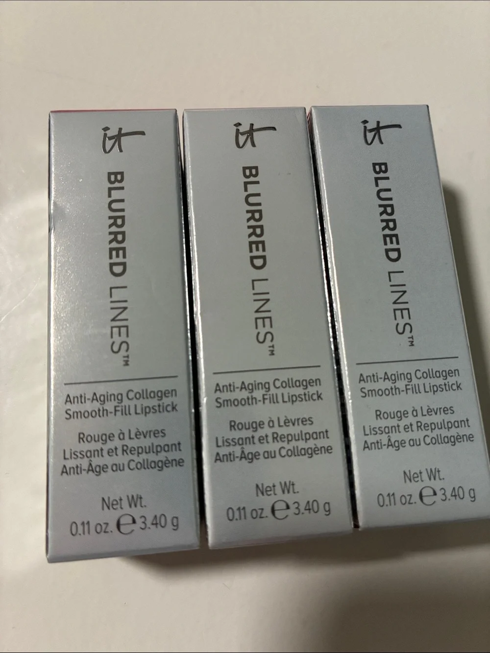 it cosmetics Blurred Lines Lipstick Trio - Light Blue Boxes set of 3